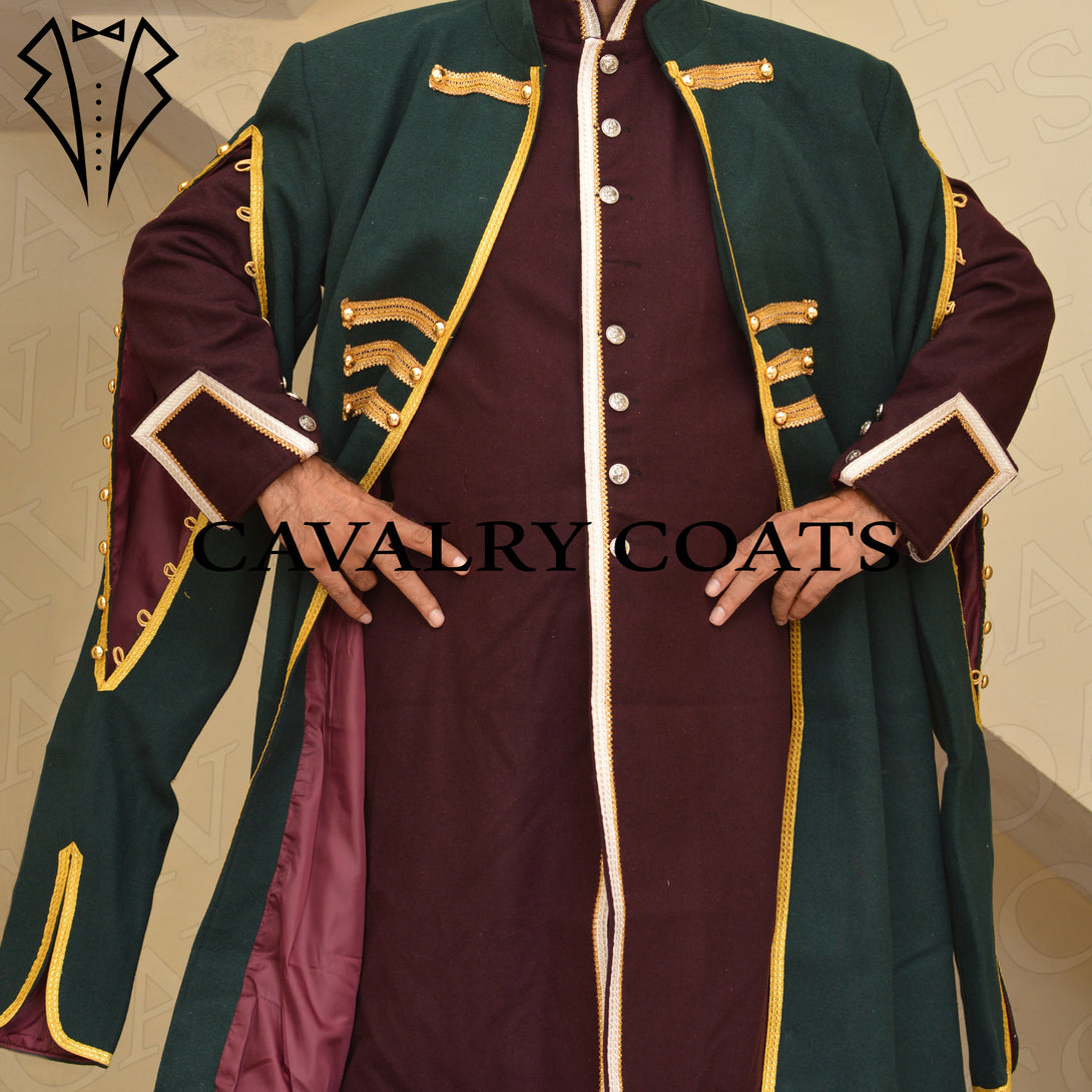 Authentic handmade 17th century Cossack officer uniform for reenactment