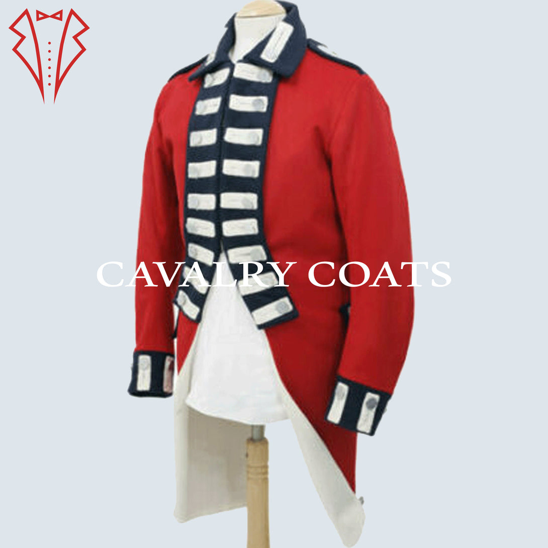 18th Century British Redcoat Officer Jacket – Handmade Revolutionary War Uniform
