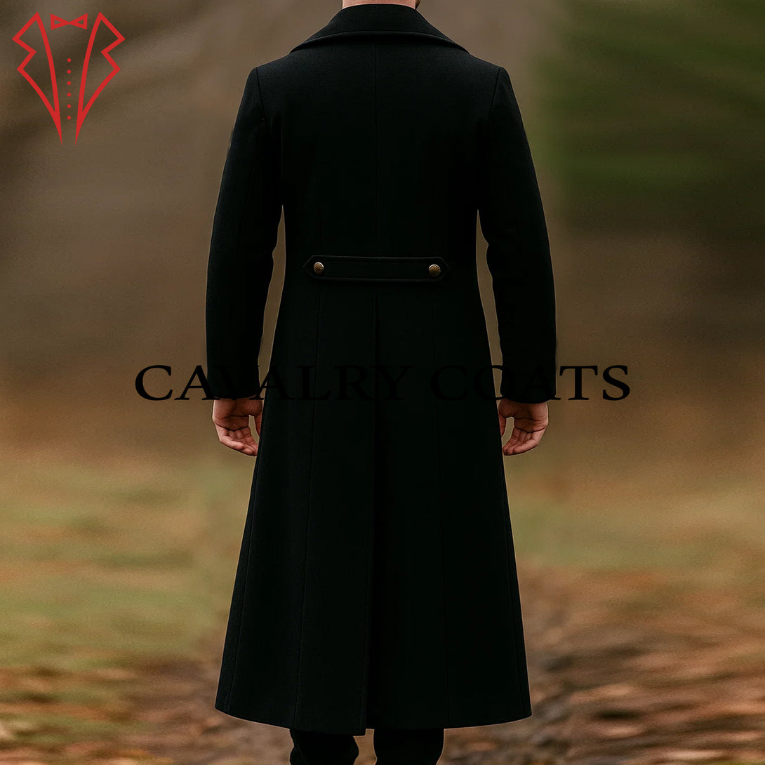 Vintage Pirate Captain Overcoat Steampunk Cosplay Costume