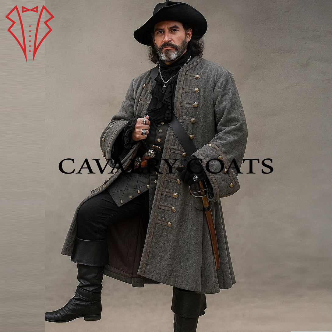 Captain Pirates Coat inspired by Jack Sparrow cosplay outfit