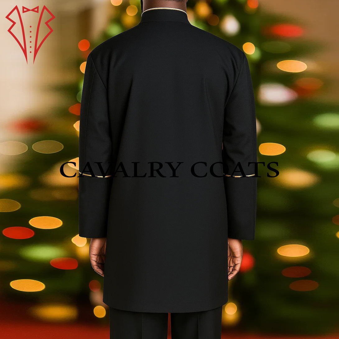 Anglican church vestment coat with festive ceremonial style