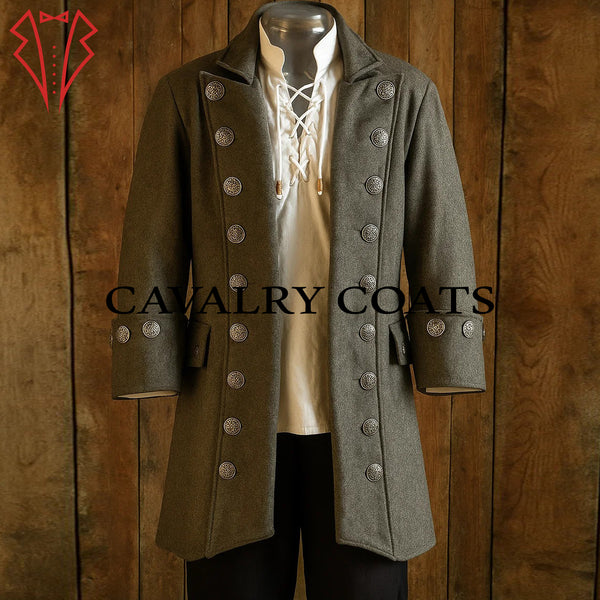 Buccaneer Costume Front View Pirate Captain Outfit