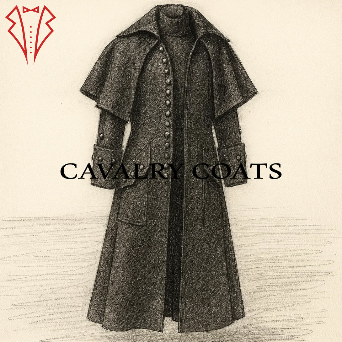 Handcrafted Wool Highwayman Coat Vintage Pirate Costume Outfit