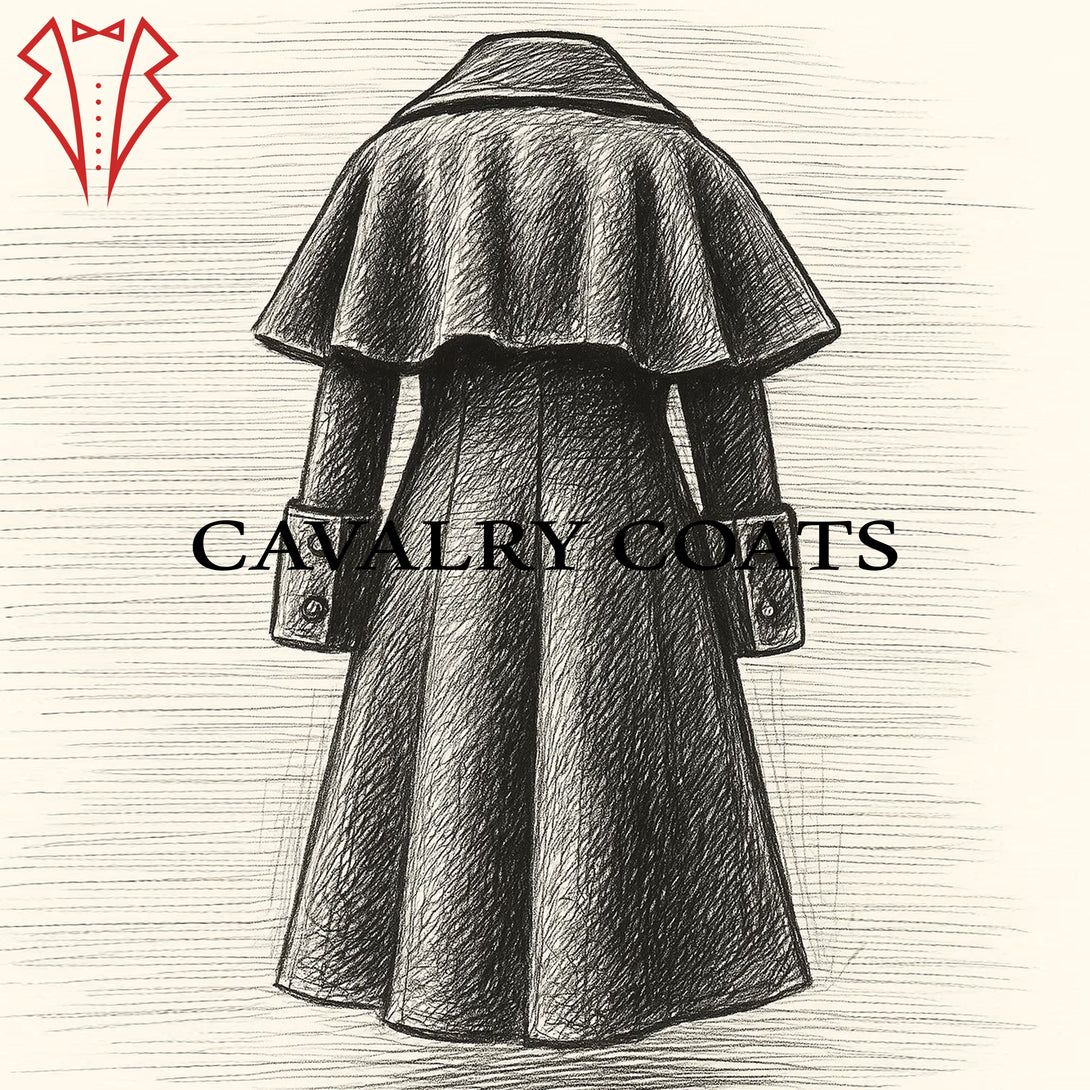 Men’s Gothic Steampunk Pirate Coat Historical Highwayman Overcoat