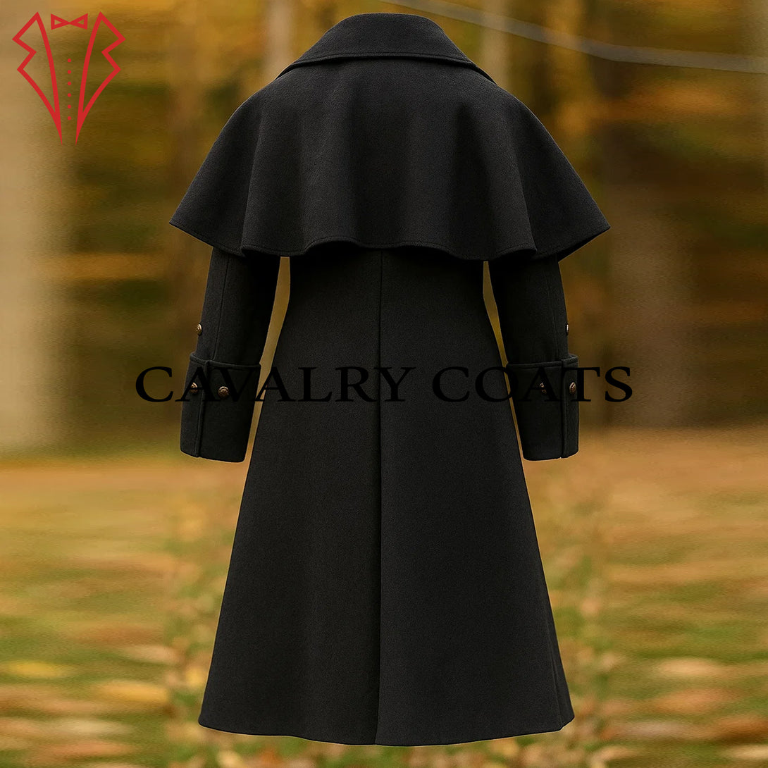 Victorian Style Pirate Captain Coat Long Steampunk Frock for Halloween