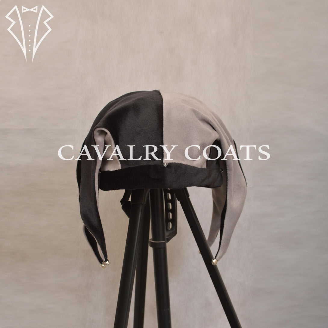 Lil jester hat with colorful harlequin joker design