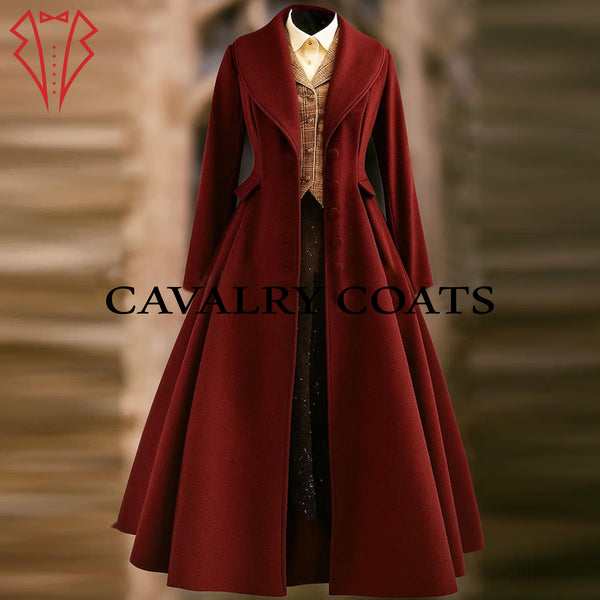 Medieval Fashion Frock Coat in Victorian Steampunk Style