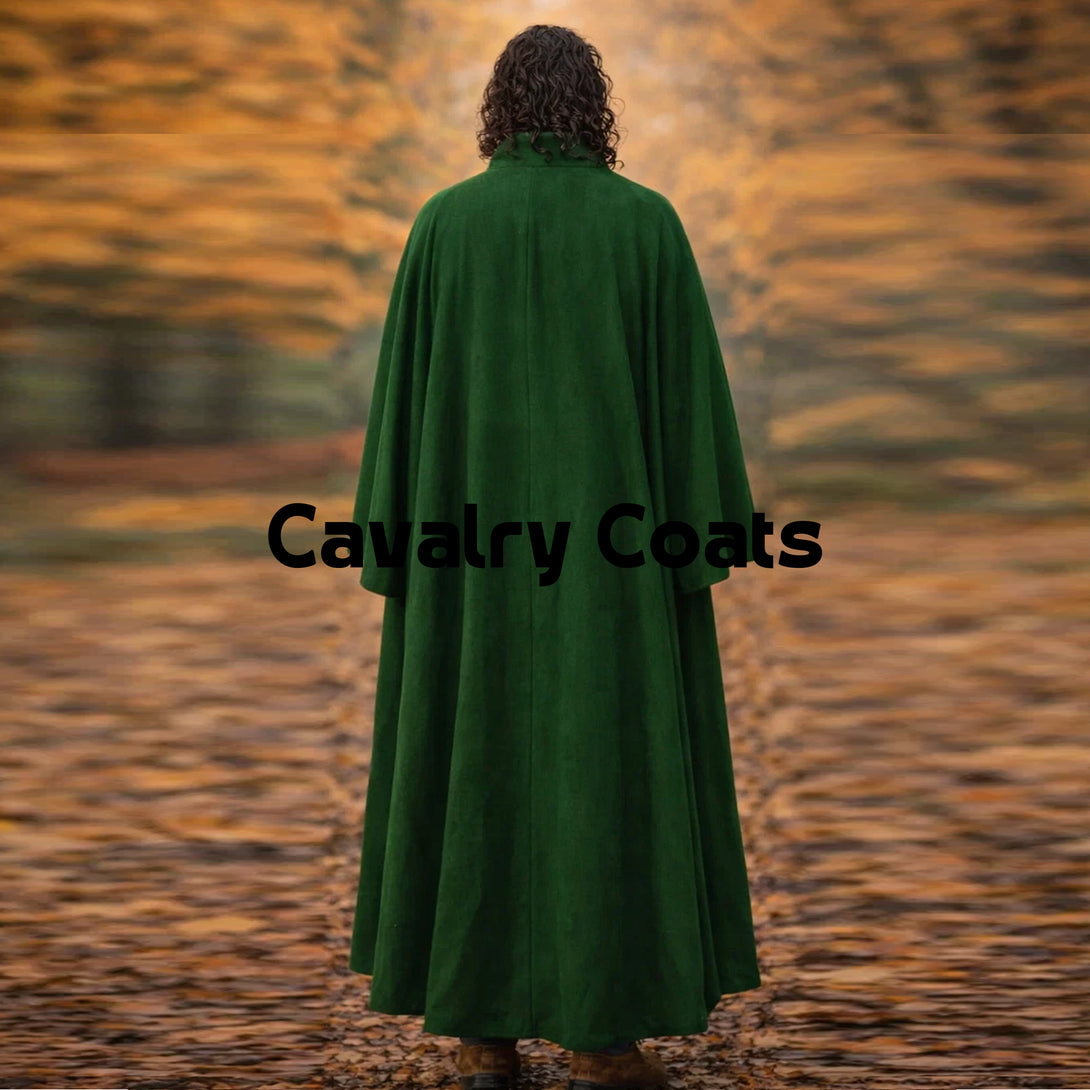 Medieval-Style Reenactment Cloak, Renaissance Fashion Historical Cloth ...
