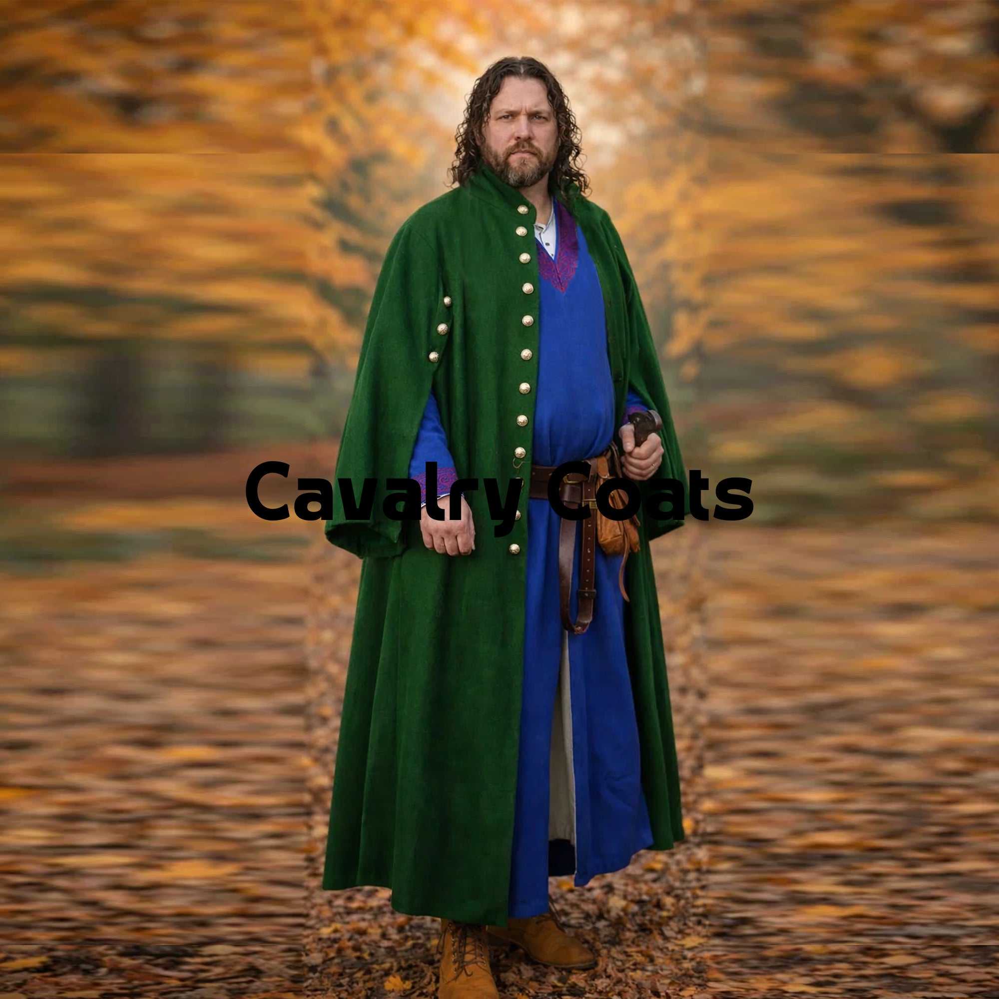Medieval-Style Reenactment Cloak, Renaissance Fashion Historical Cloth ...