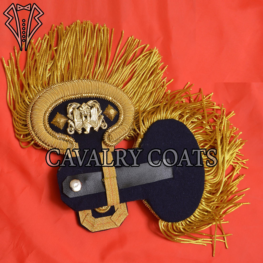 Historical imperial gala epaulettes for cosplay and collectors