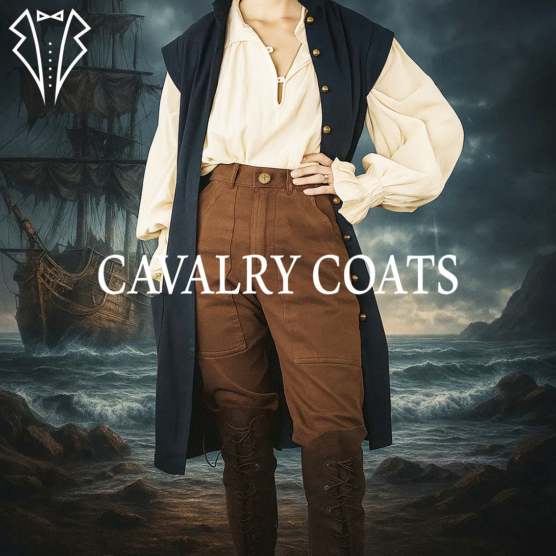 Custom Caribbean pirate vest – wool Jack Sparrow style cosplay outfit