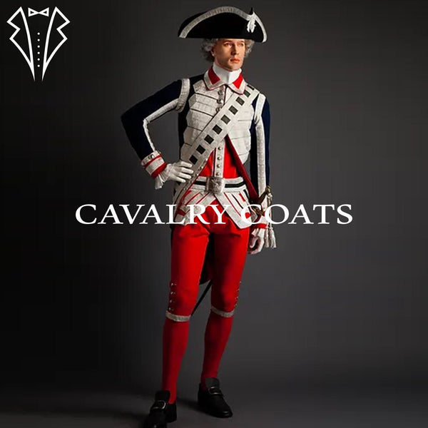 Men's Wool French Gardes du Corps Complete Uniform, Napoleonic Jacket