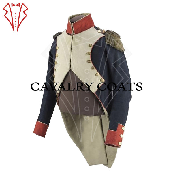 Men's French Line Infantry Officer Jacket, Napoleon Regiment Uniform
