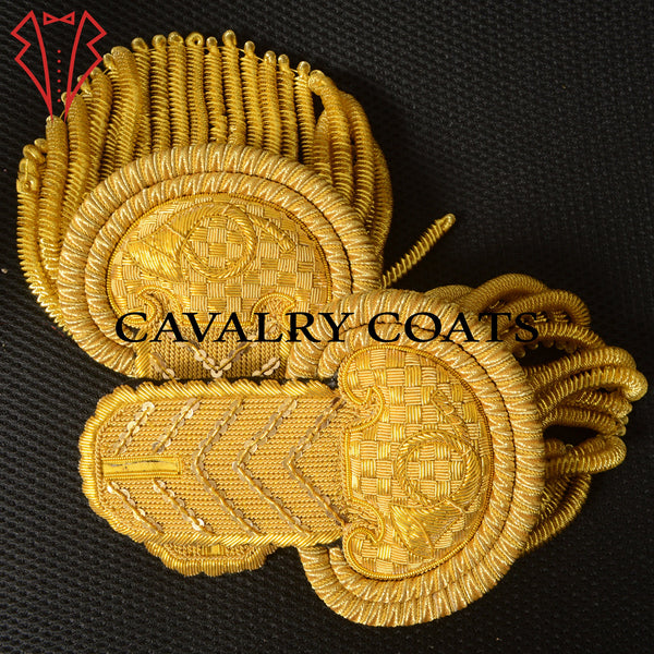 Handmade Military Shoulder Epaulettes | Napoleon Guard Officer Epaulettes